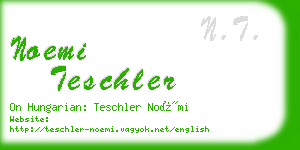 noemi teschler business card